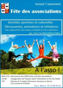 Lire la suite à propos de l’article Fête des Associations – Samedi 7 septembre 2024