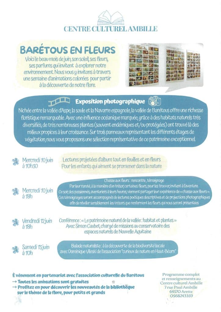 Barétous en fleurs- Semaine du 08/06/2026