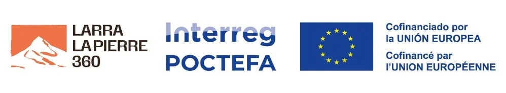 Image regroupant les logos des différents partenaires du projet LARRA-LA PIERRE 360